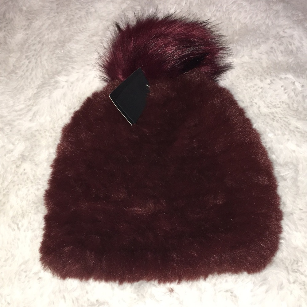 Steve Madden faux fur beanie